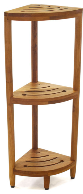 The Original Kai Corner Teak Bath Shelf Traditional Bathroom Kai Corner Teak Bath Shelf