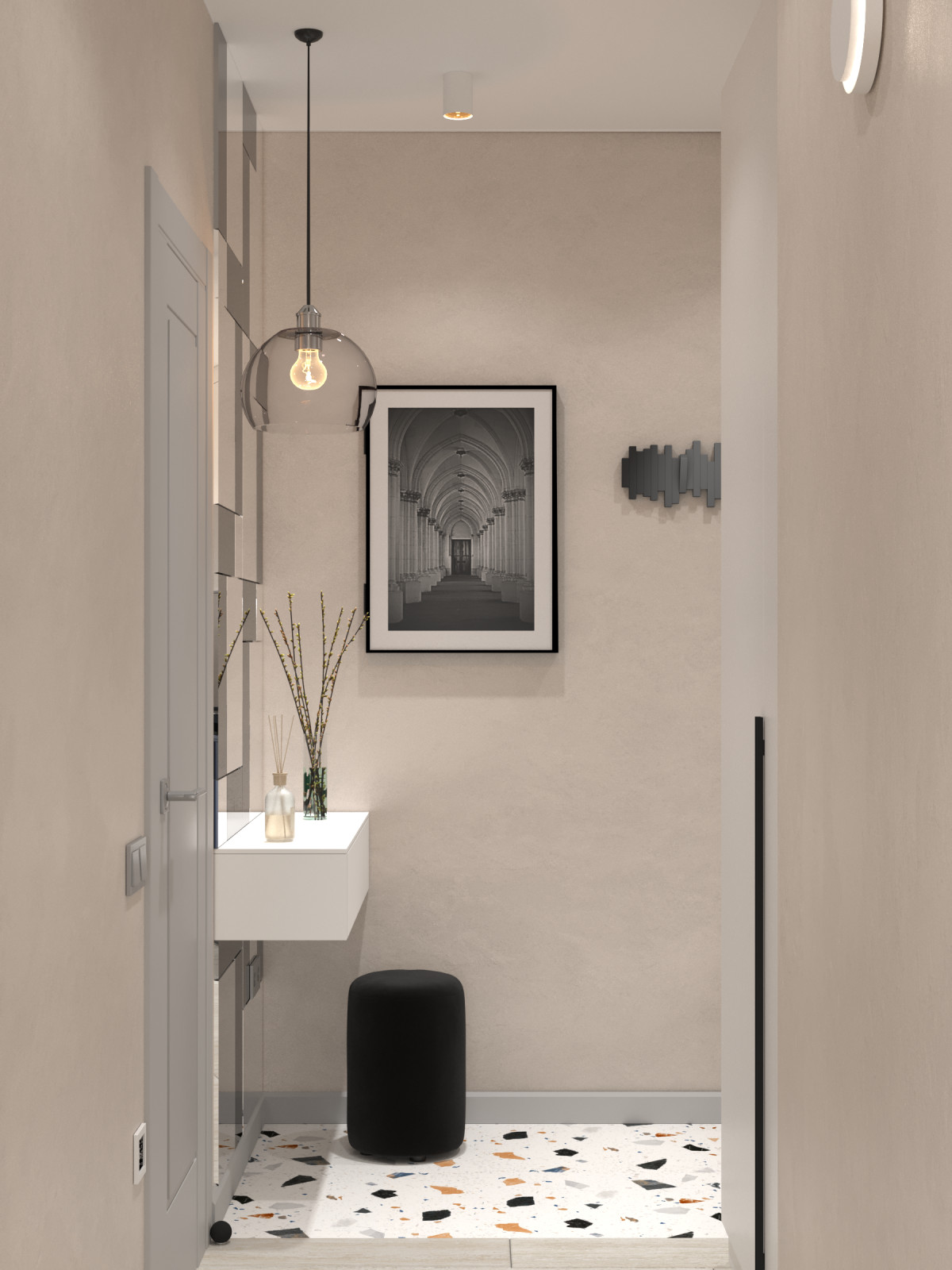 Квартира для холостяка (визуализации и коллажи)