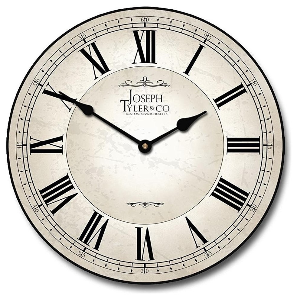 Dublinn Wall Clock Transitional Wall Clocks by Em and Em