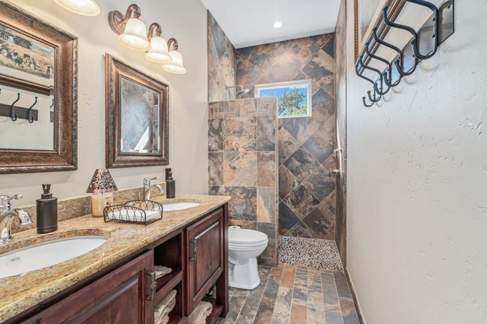 Example of a mountain style bathroom design in Austin
