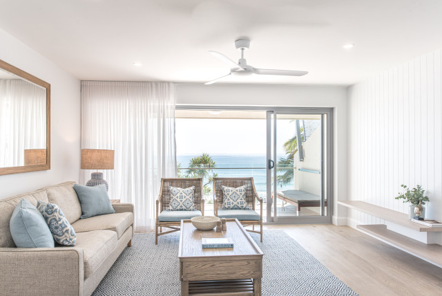 Fairshore Penthouse beach-style-living-room