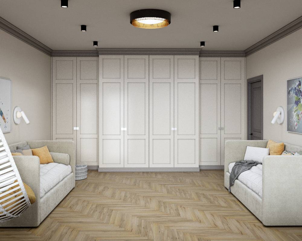 Светлая детская для двух мальчиков