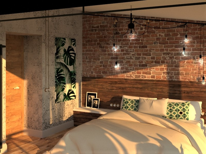 квартира в стиле лофт.