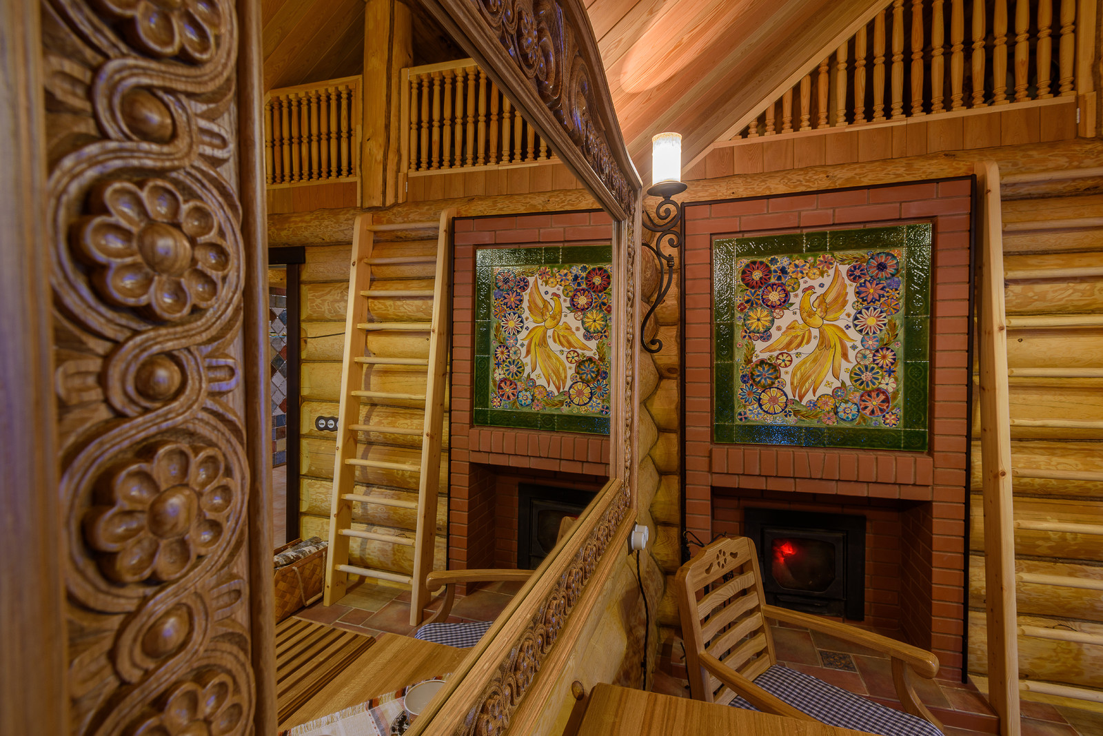 Баня, декоративное авторское панно