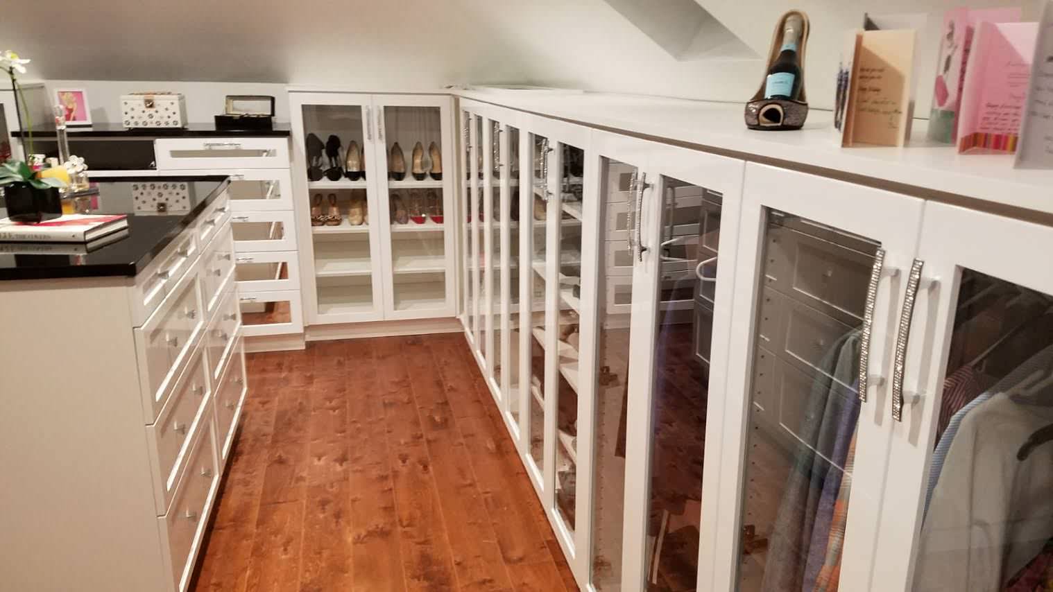 Closet with Display Cabinets