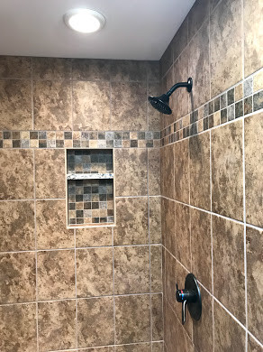 Double Shower Head Walk in Shower