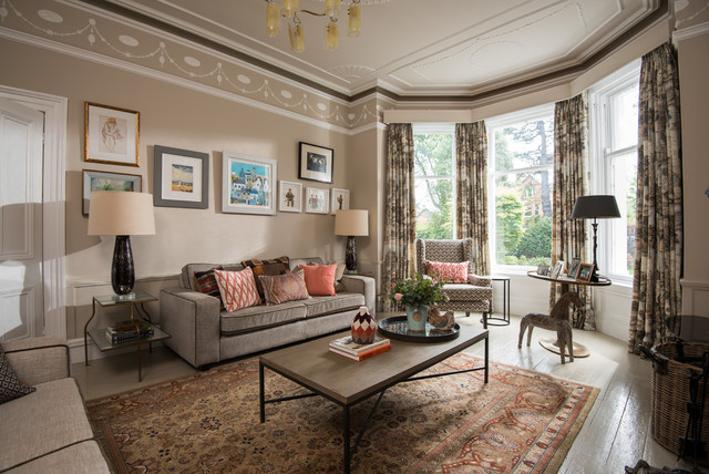 City Town House traditional-living-room