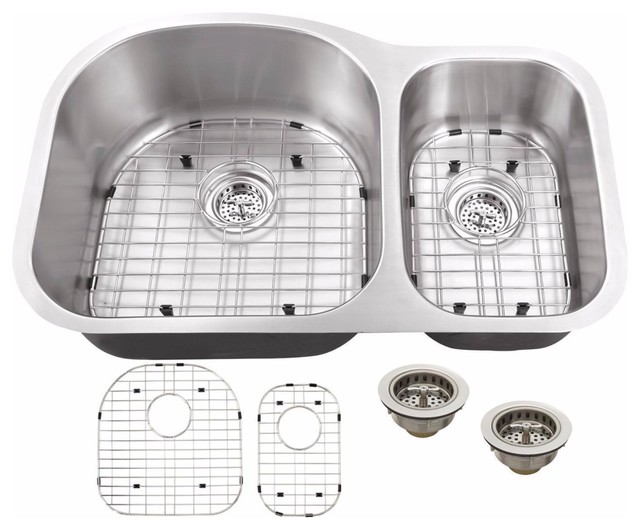 Undermount 31 5 70 30 Bowl Eurostyle 18 Gauge Stainless Steel Kitchen Sink