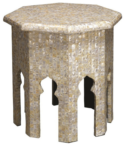 Jamie Young Atlas Mother of Pearl Side Table