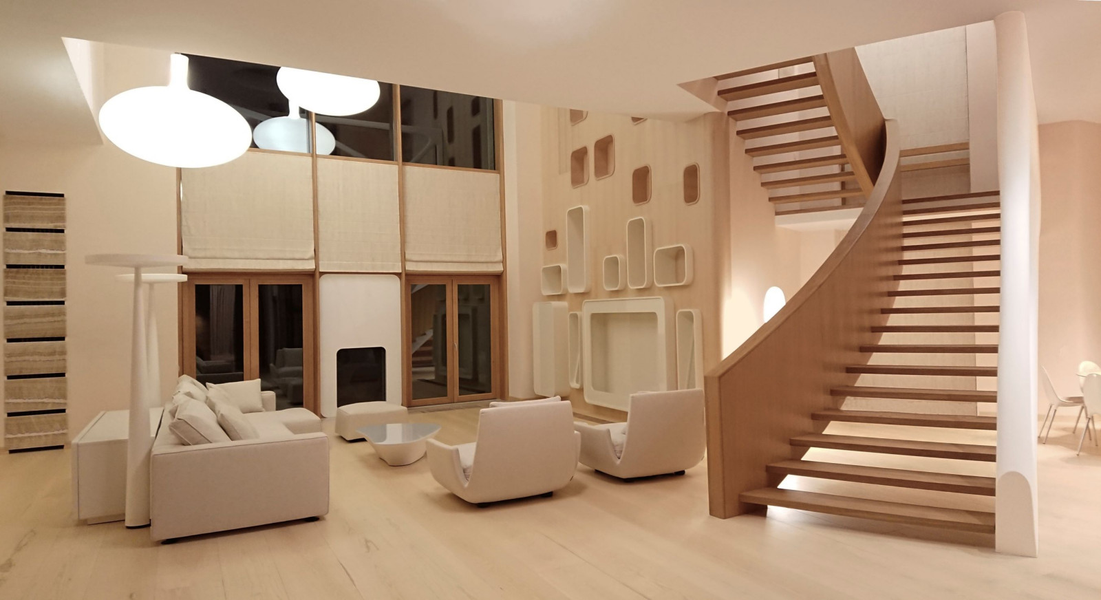 House in a pine forest