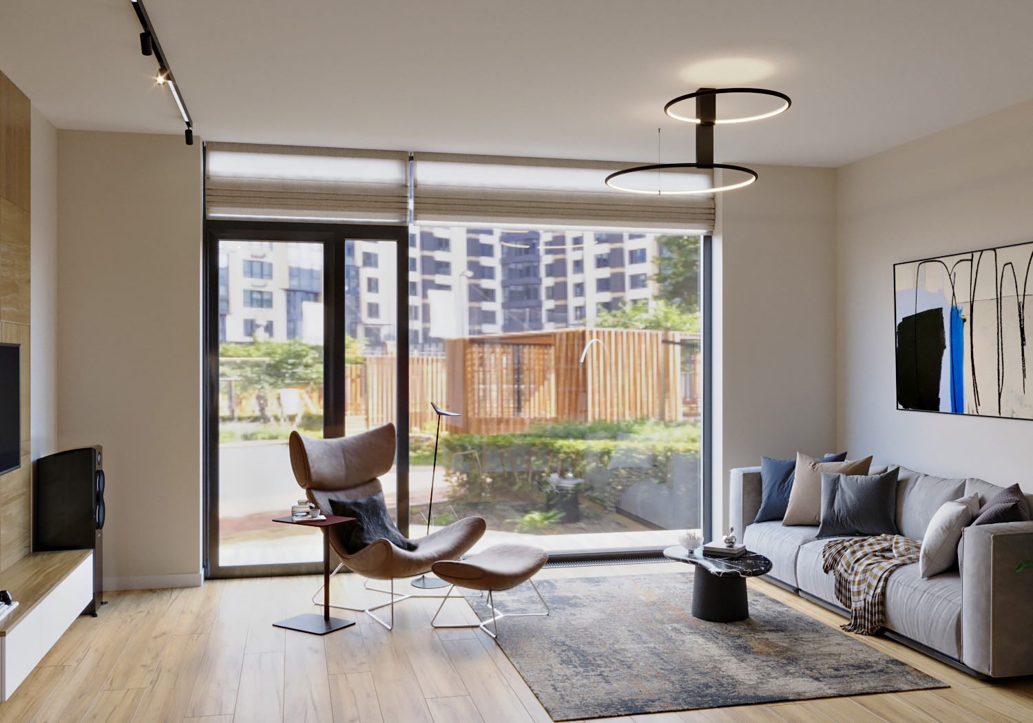 Living room in Prague