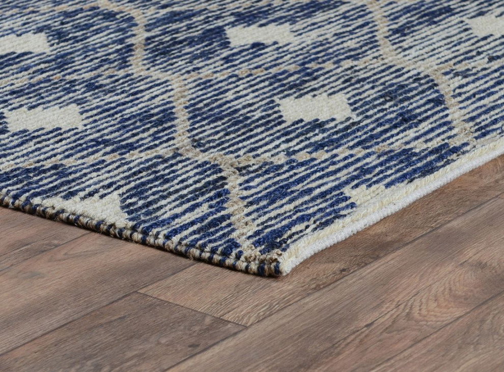 Classic Home Rustica Indigo Rug, 8'x10' Contemporary Area Rugs by