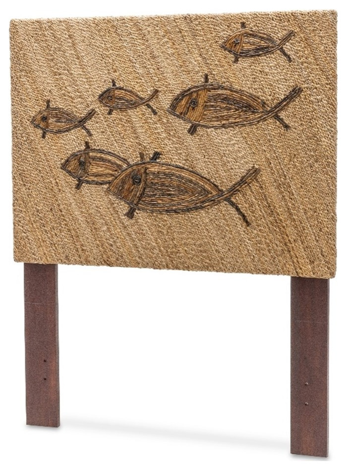 Sea Wind Florida Island Breeze School of Fish Weave Twin Headboard in