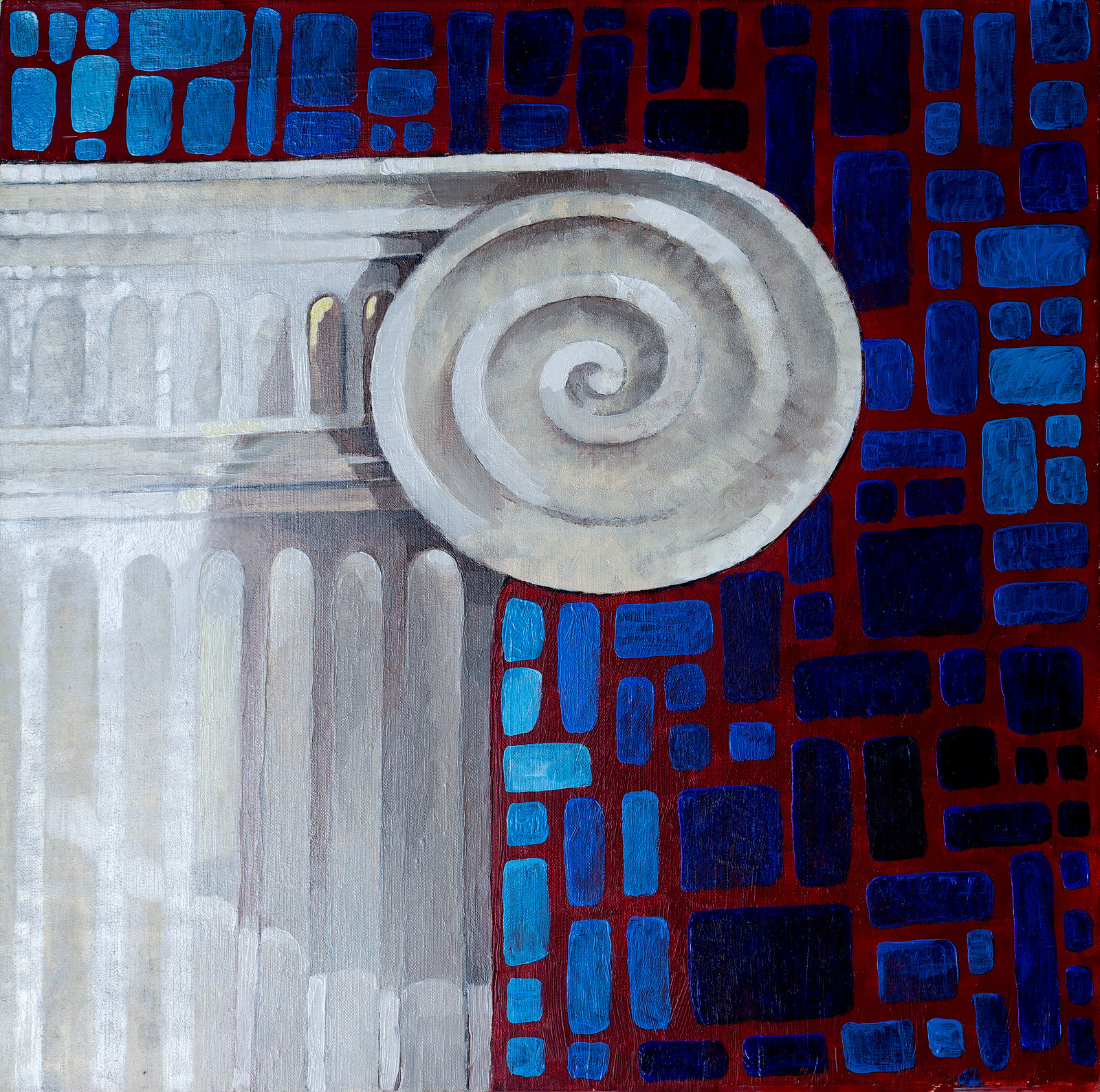 "Слияние времени" масло/холст