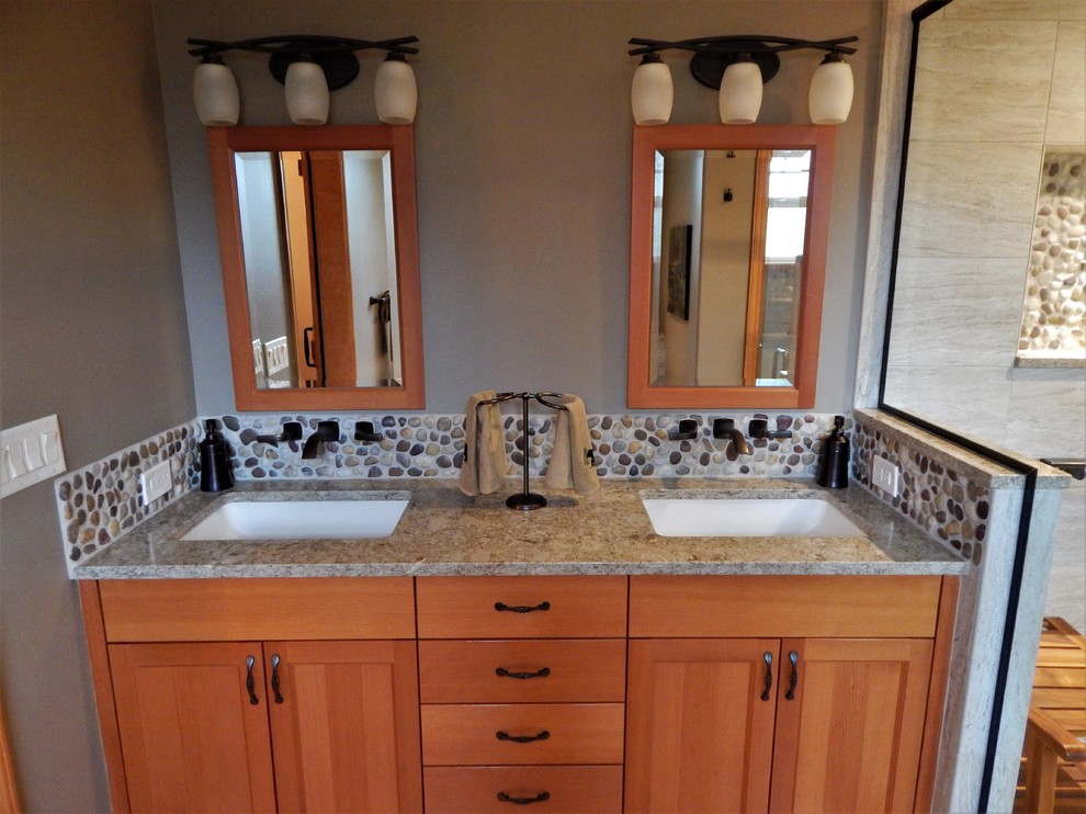 Home design - rustic home design idea in Seattle