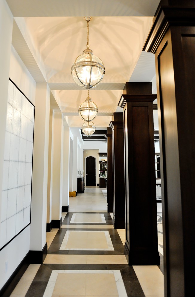 This is an example of a contemporary hallway in Miami.