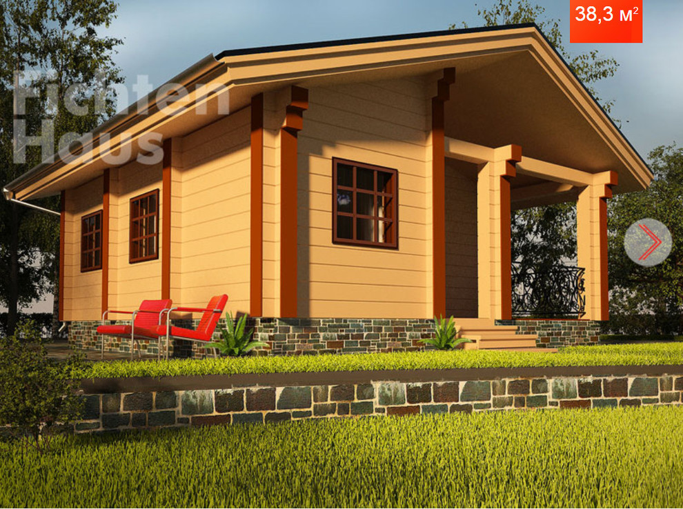 Баня из клееного бруса Фихтен Эссен