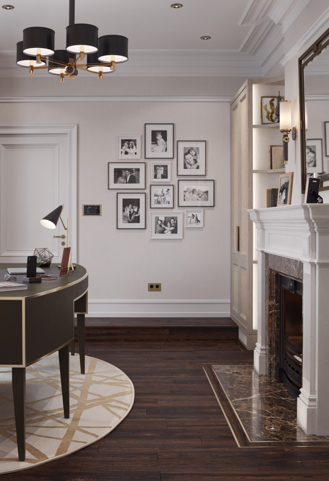 Home office in a residential house