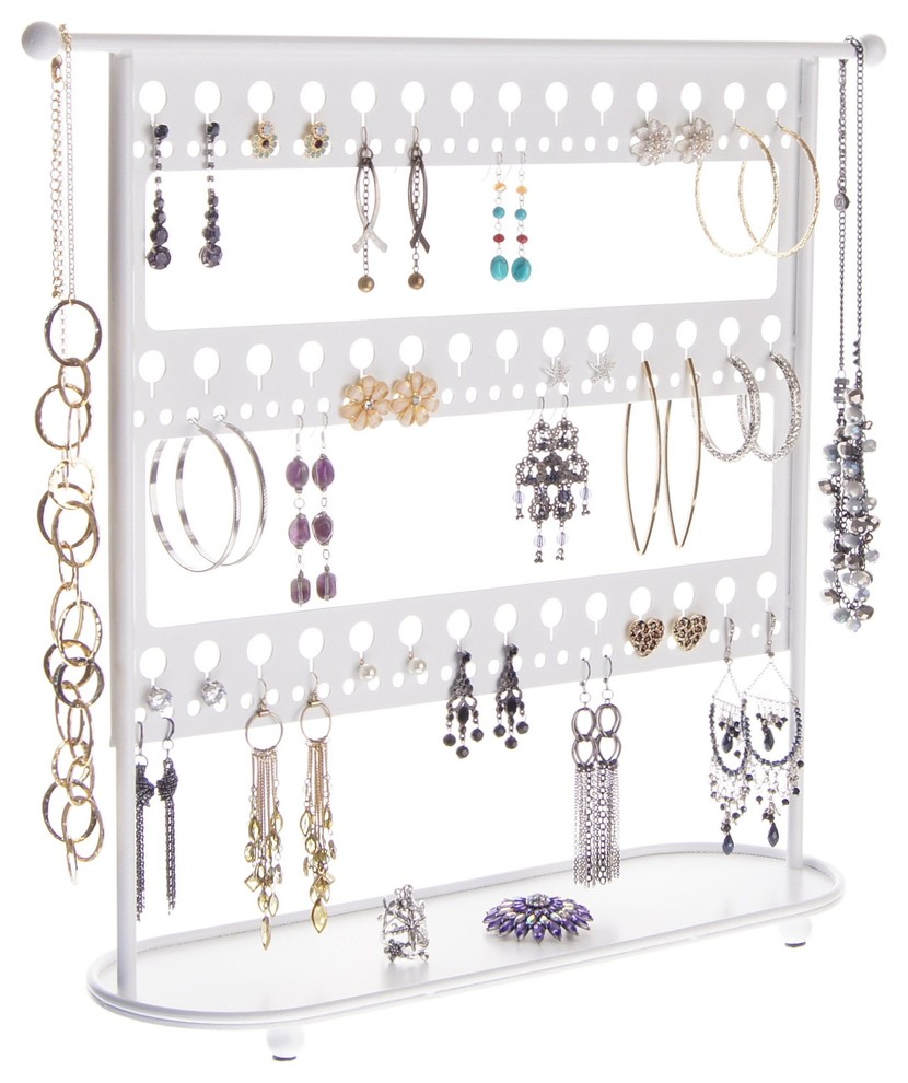 Large Long Earring Holder Display Stand for Hoops Jewelry Organizer