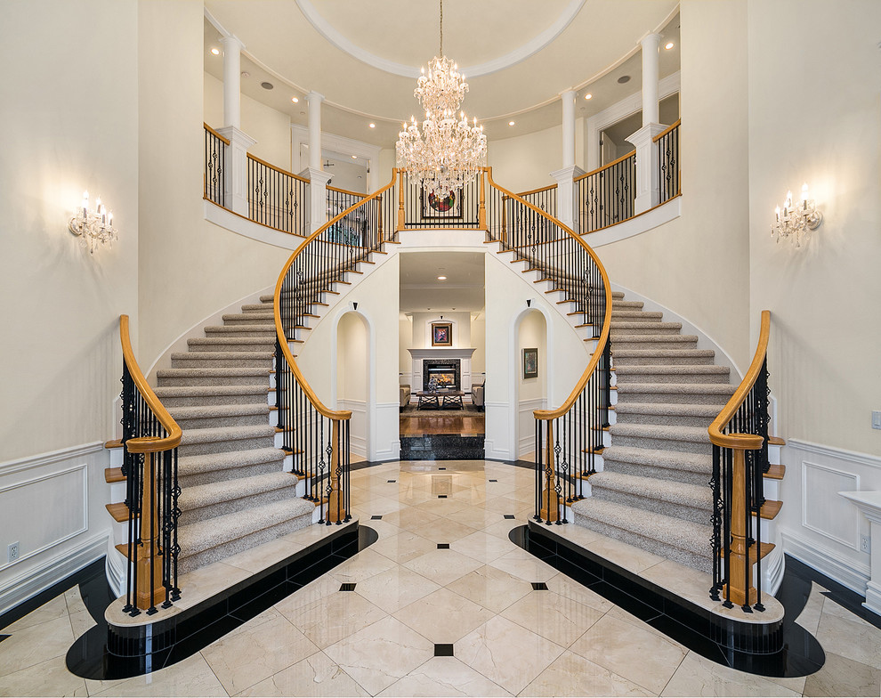 Transitional Luxury Mercer Island Mansion Traditional Entry
