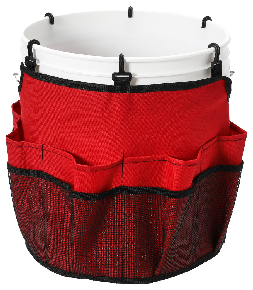 Bucket Caddy With Trim Contemporary Gardening Hand Tools by