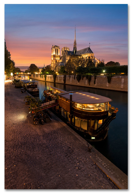 Mathieu Rivrin 'Sunset in Notre Dame de Paris' Canvas Art, 30x47