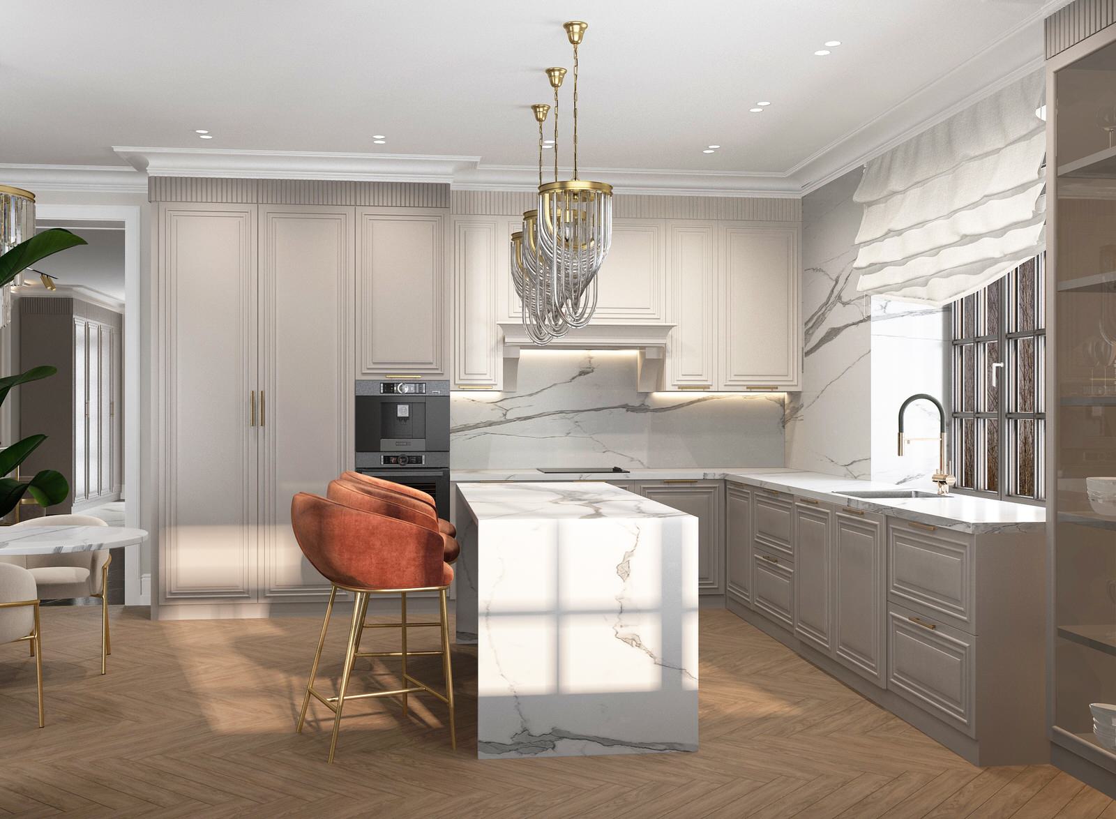 Кухня - гостиная 85 м2 г. Нижний Новгород