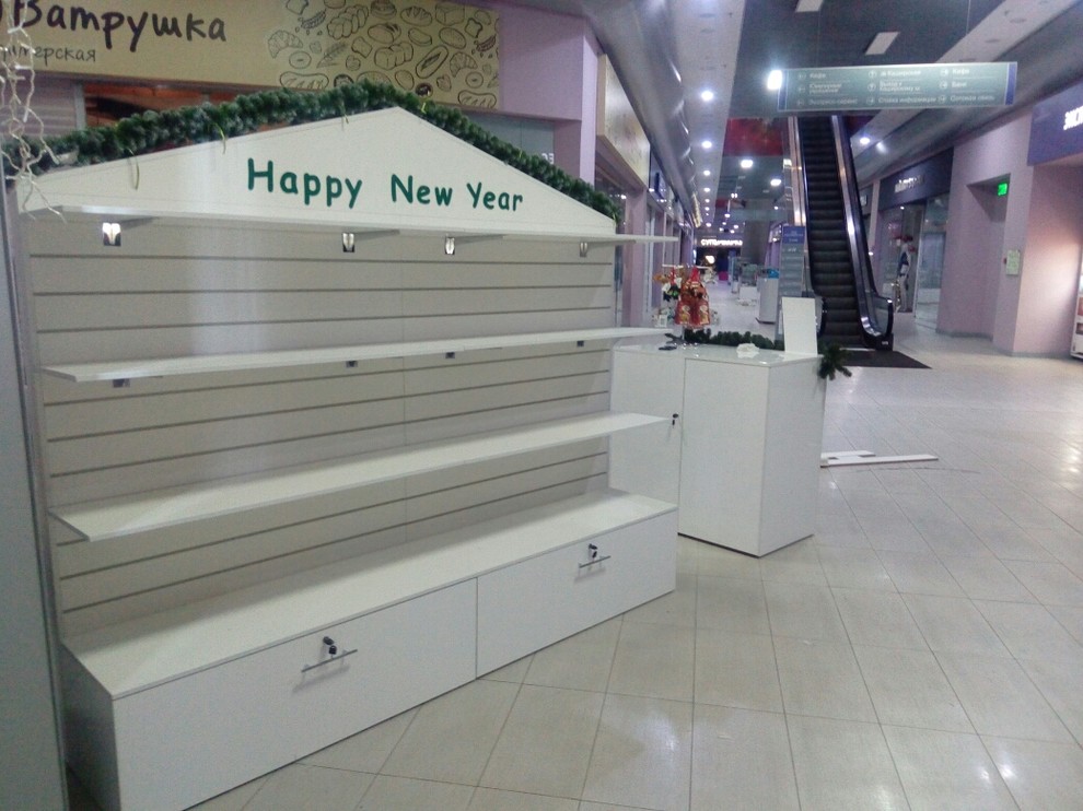 Витрина для новогодних подарков. ТРЦ Москворечье Каширское шоссе