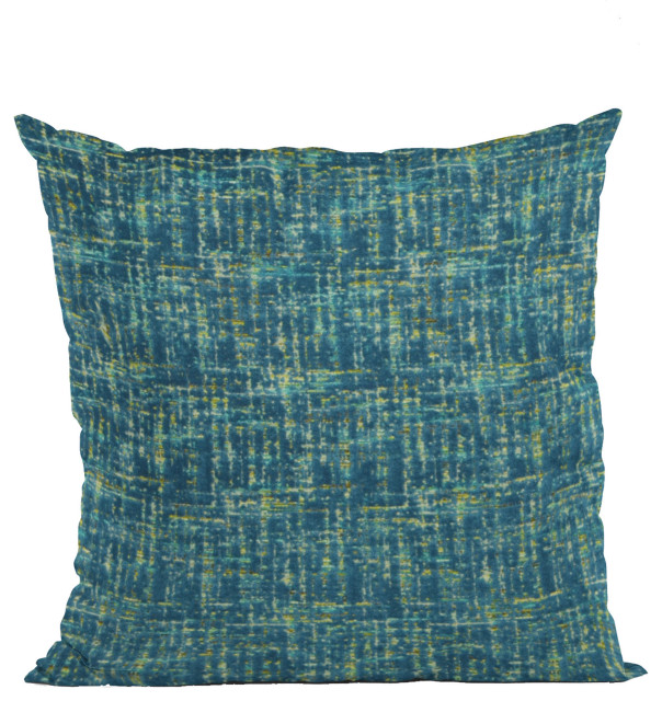 Sapphire New Planet Cut Velvet Luxury Throw Pillow, Double sided 16"x16"