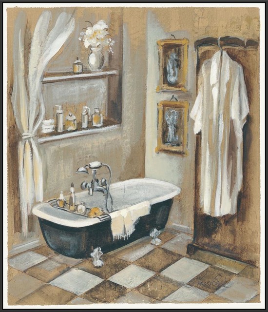 French Bath Iii Framed Canvas Art 31 75 X41 Wall Contemporary Prints And Posters By Ptm Images - French Bathroom Wall Art French Bath Iii Framed Canvas Art 31 75 X41 Wall Contemporary Prints And Posters By Ptm Images - French Bathroom Wall Art
