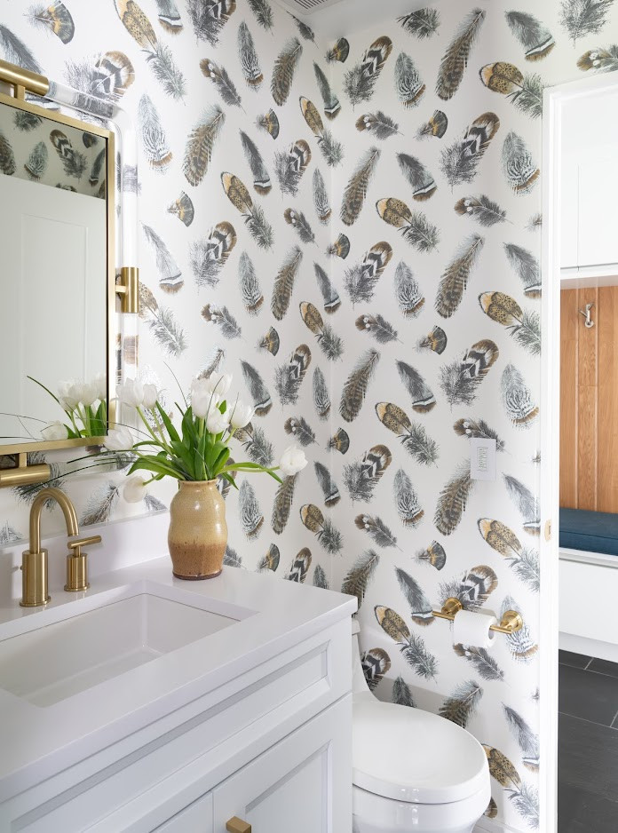 Bird Feather Theme bathroom