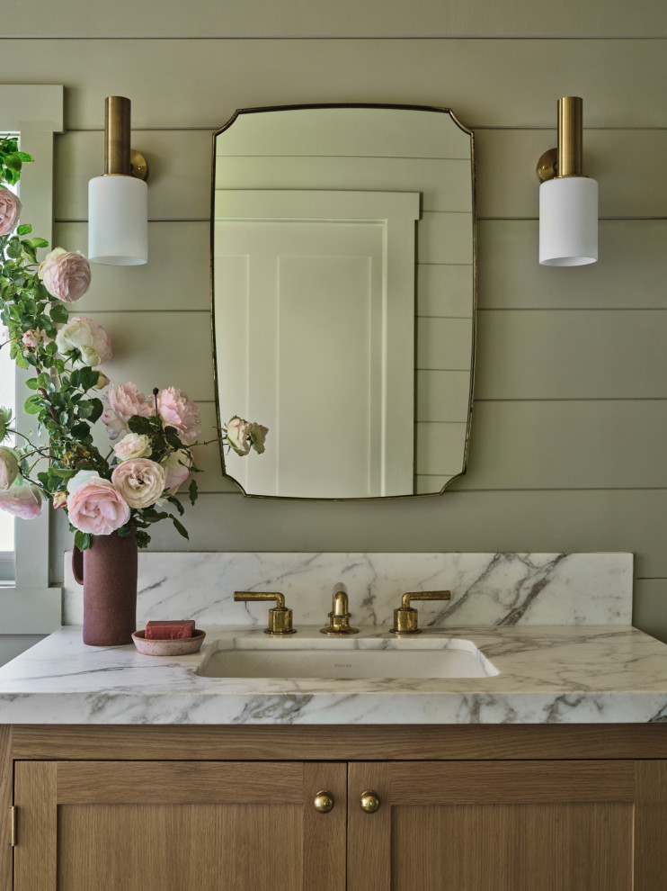 SANTA ROSA - Farmhouse - Powder Room - Orange County - by Studio Gutow ...