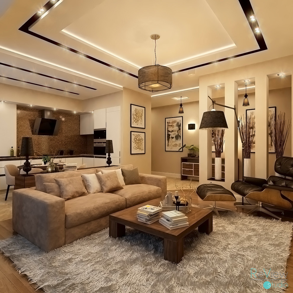 Гостиная - студия квартиры в г. Пятигорске