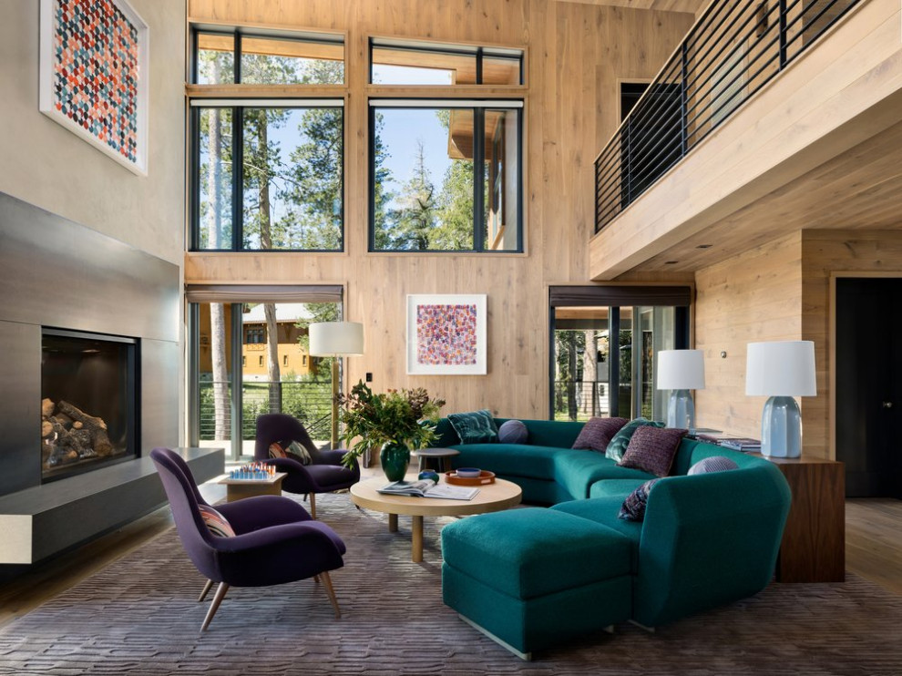 Modern Ski Chalet - Rustic - Living Room - San Francisco - by Ann ...