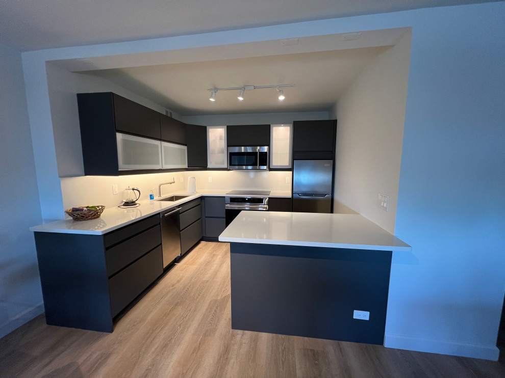 IKEA Voxtorp Gray Kitchen Design - Modern - Kitchen - Chicago - by Flat ...