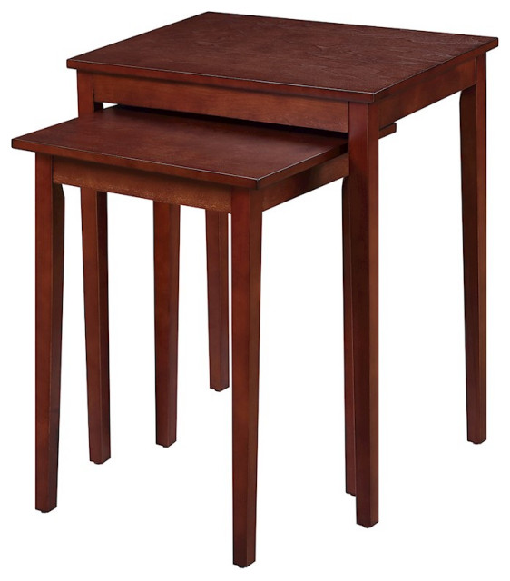Convenience Concepts American Heritage Nesting End Tables, Mahogany