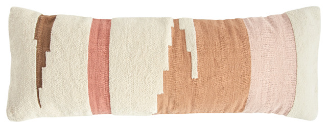 cine Humano escena Handwoven Multicolor Cotton Kilim Lumbar Pillow - Contemporary - Decorative  Pillows - by Creative Co-op | Houzz
