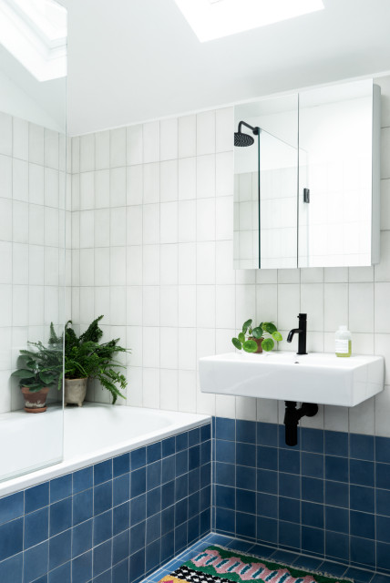 Victorian Terrace, Peckham contemporary-bathroom