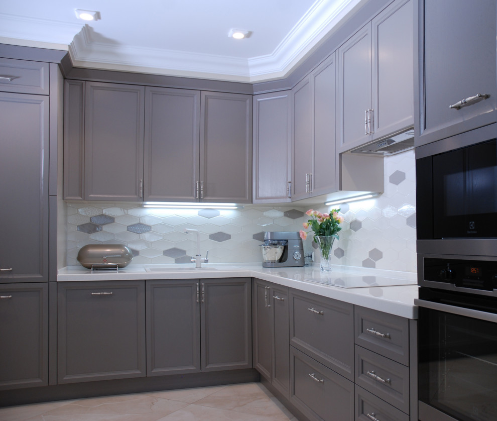 Проект 4-х комнатной квартиры в нежных тонах