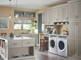 Transitional Laundry Room by Schuler Cabinetry