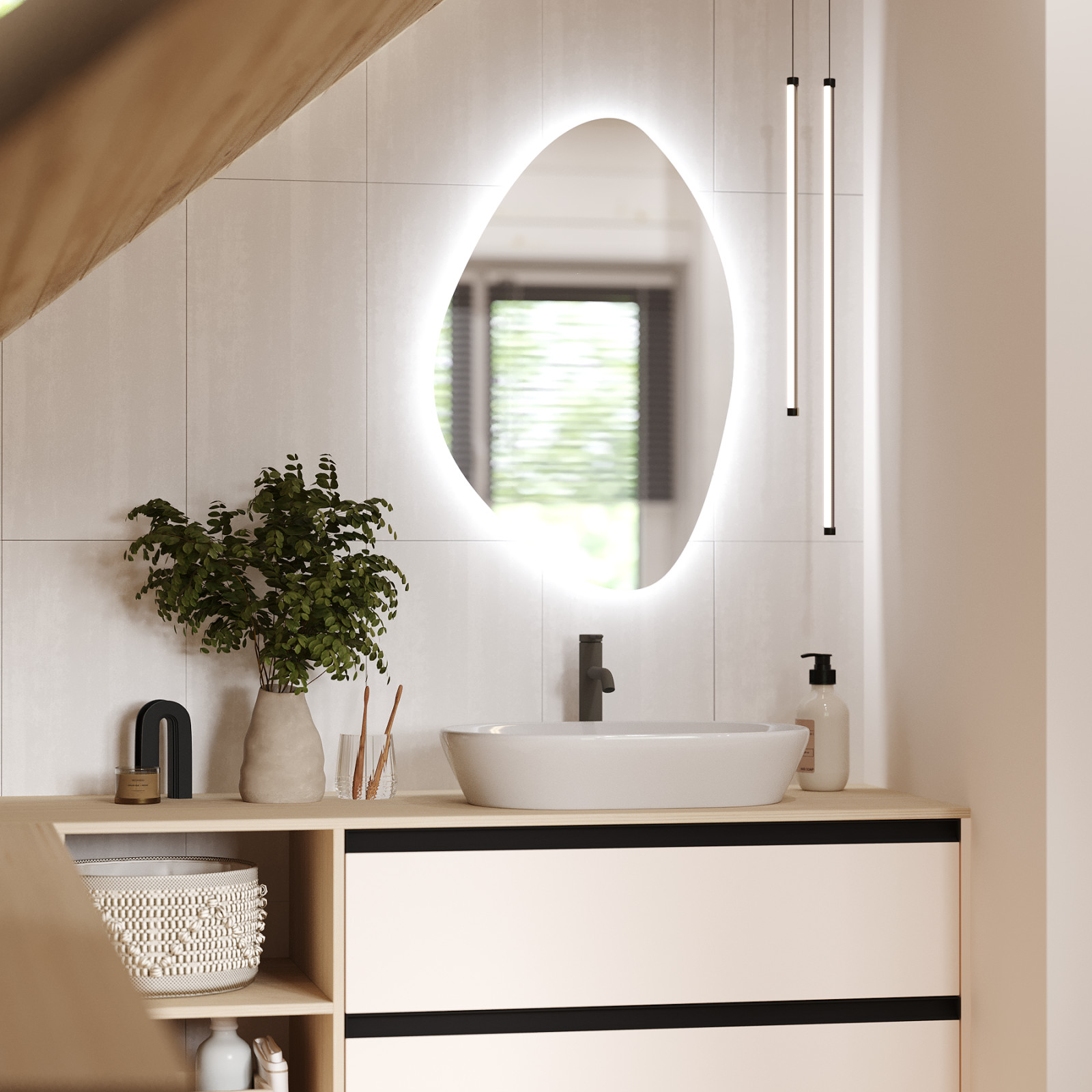 Дизайн 2го этажа в доме из бруса