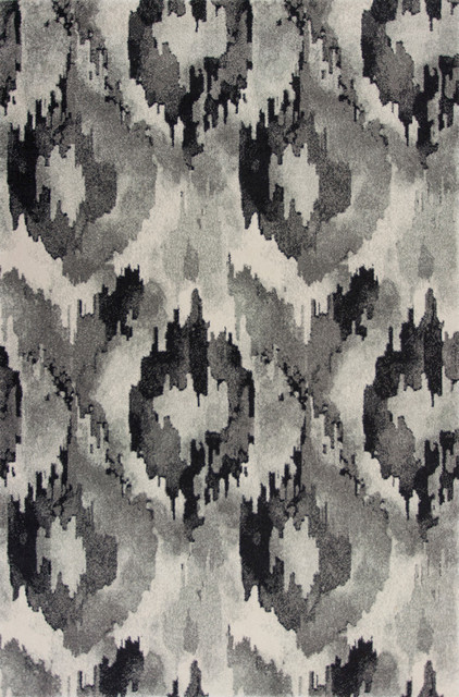 Reina Gray Illusion Rug, 5'3" x7'7"