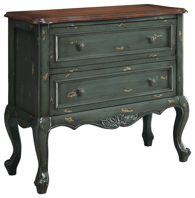 Powell Antique Blue Console 14a1361b, Powell Scroll Console Table