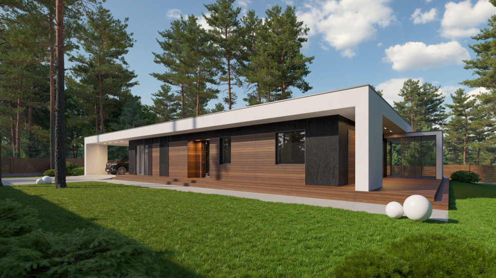 Флэтхоум 04 с навесом