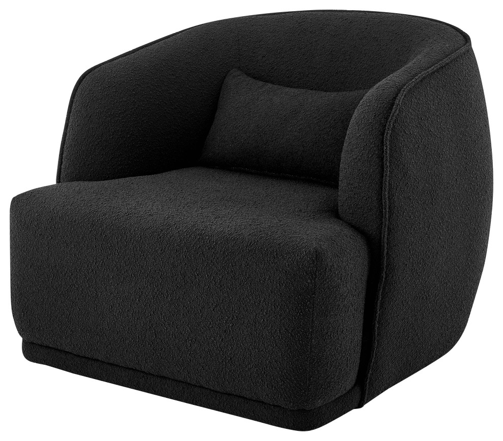 Steward Fabric Swivel Accent Chair Transitional Armchairs And