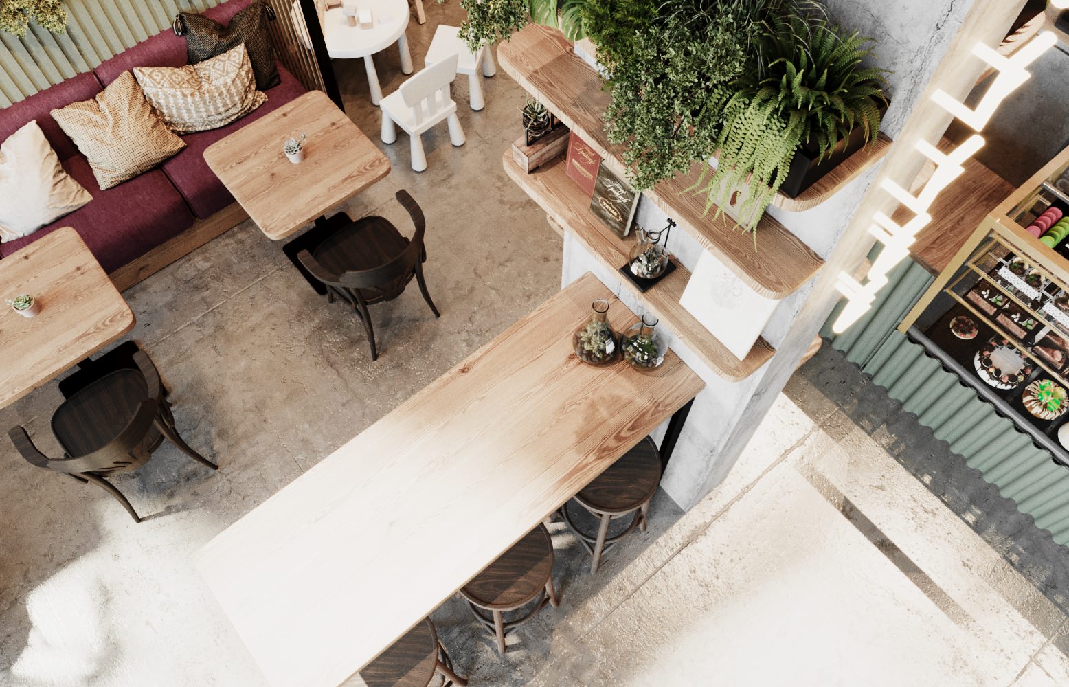 Проект кофейни-кондитерской, совмещённой с цветочным магазином