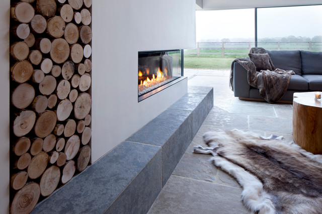 Cheshire Barn- Lounge Extension contemporary-living-room