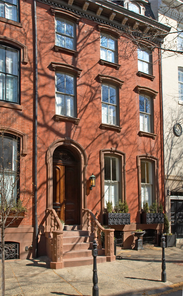 Philadelphia Townhouse on Delancey Place - Victorian - Exterior