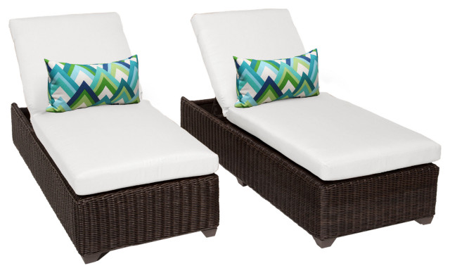 Venice Chaise Set of 2 Outdoor Wicker Patio Furniture