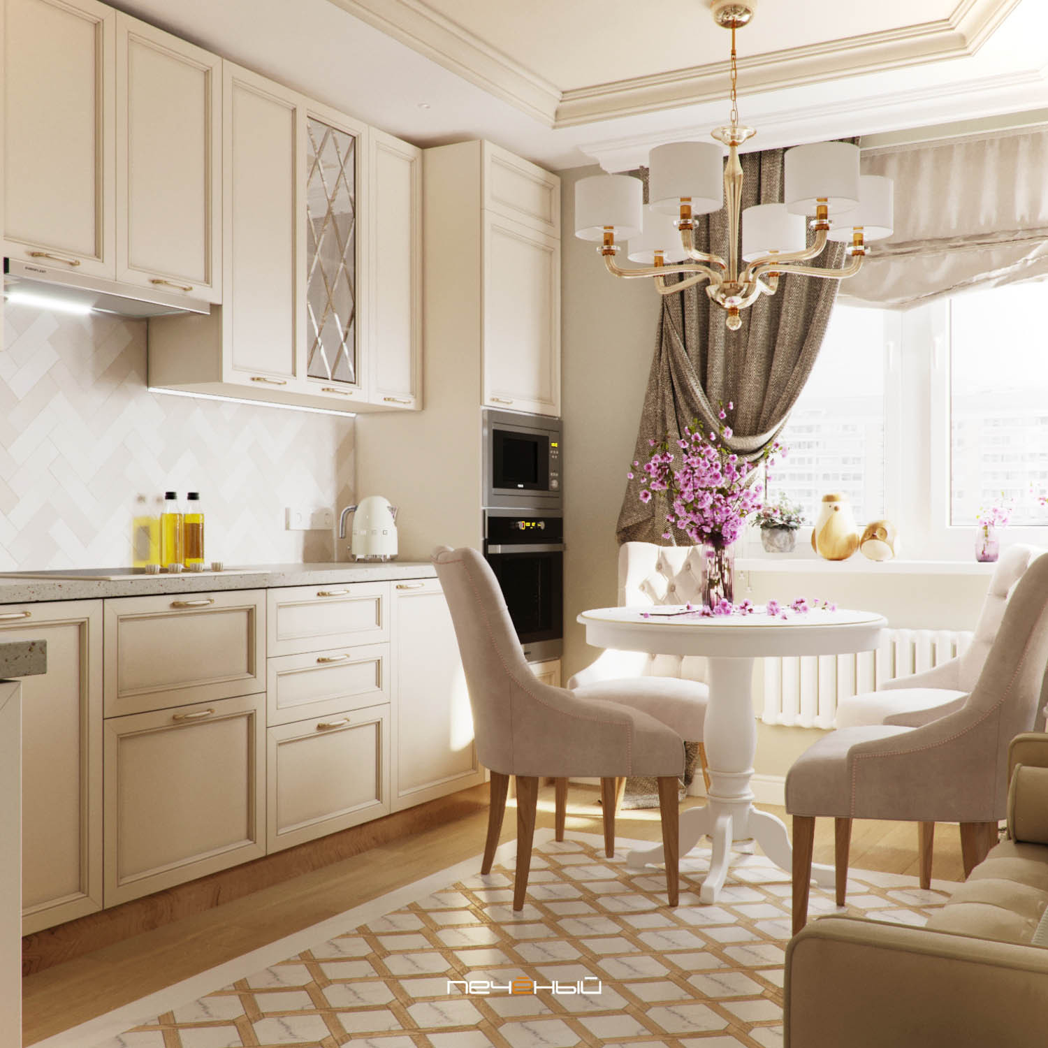 Двухкомнатная современная, уютная квартира